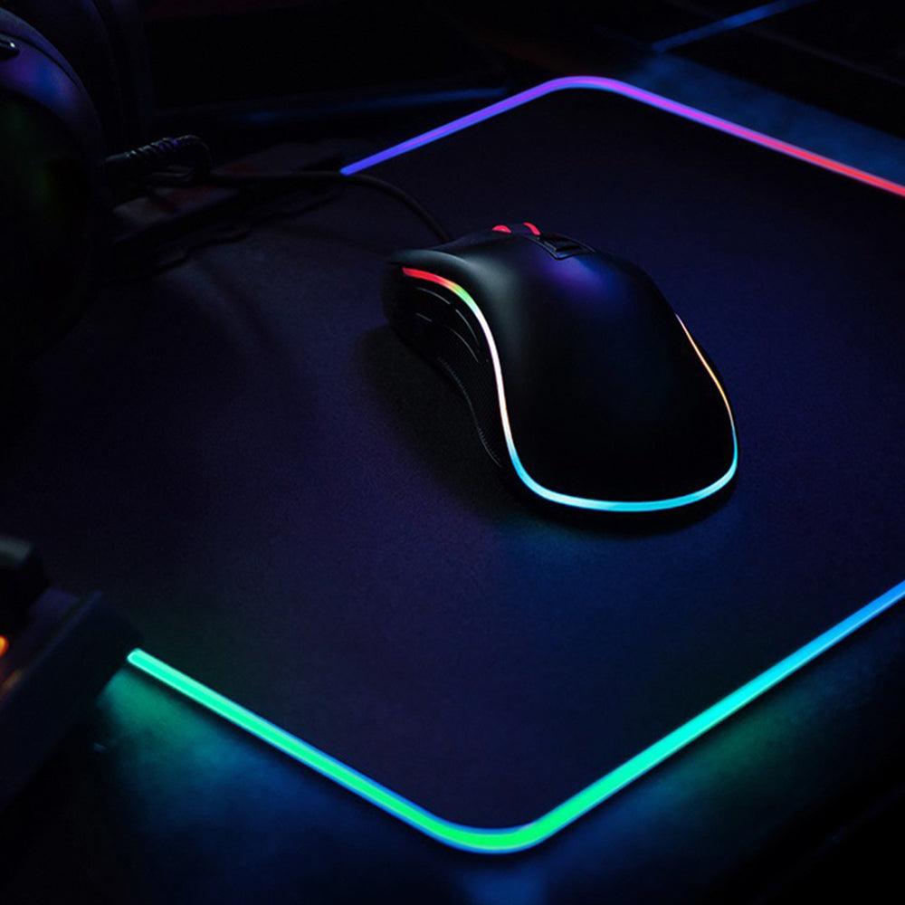350x250x3mm RGB Gaming Mouse Pad USB Colorful LED Light Cool Mouse Mat 350x250x3mm RGB Gaming Mouse Pad USB Colorful LED Light Cool Mouse Mat